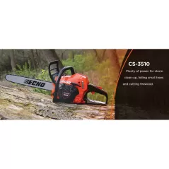 15.2" x 9.2" x 10.7" 13300 rpm Commercial Chainsaw | ECHCS351016