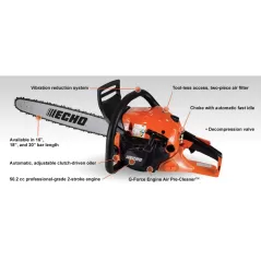 18" 13800 rpm Chainsaw | ECHCS491018