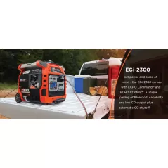 80 cc 120 VAC/5 VDC 2300 W Inverter Generator | ECHEGI2300