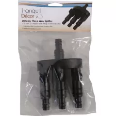1/2" x 3/4" Stepped Barb 3-Way For Single Pumps Statuary Splitter | EPPTWS3