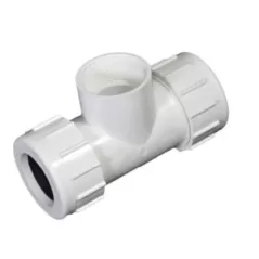 PVC Tee 6.79" L 1-1/2" IPS Compression x FPT CPT Series | CPT-1500-T