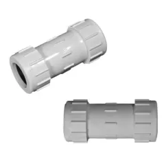 PVC Coupling 5.15" L 3/4" IPS Compression CPC Series Straight | CPC-0750