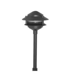 18 W Ba15s Single Contact Bayonet S8 LED Black Texture AL-03 Series 2-Tier Pagoda Hat Area Light | FOCAL03BLT