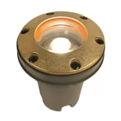 12.6 W 2700K/3900K/4500K/5200K Integrated LED Natural Brass 185 Lumens FC Series Dimming Zoning In-Grade Well Light | FXLFCZD3LEDRGBS