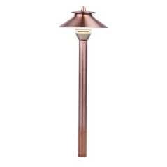 4" Antique Tumbled For Petite Riser Assembly in PF LED Path Light Top Assembly | FXLPFLEDTAAT