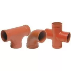 3" Grooved Ductile Iron Standard 90 Degrees Elbow | GLL90G030