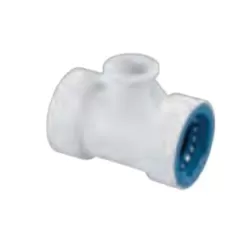 PVC Reducing Tee 1 in. x 1 in. x 1/2 in. Push x Push x FPT | 08671