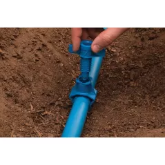 ABS Saddle Tap 1/2 in. Spiral Barb Blue Nitro | BLS-TAP-SB-50