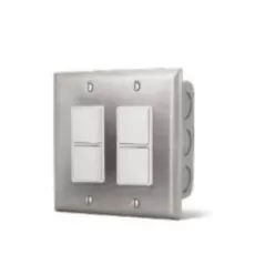 120/277 VAC For WD-Series Dual Element Heaters Dual Duplex Switch Wall Plate | IFU144305