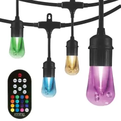 12 W 24' Warm White Color Changing LED Vintage Cafe Light | JAS37791