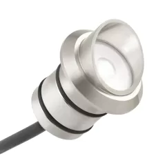 2.25" x 2.25" x 1.25" Stainless Steel For 16140/16141 Mini/12 V Integrated LED All-Purpose Recessed Light Mini Cowl | KIC16142SS