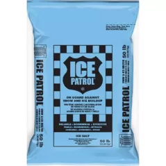 50 lb Poly Bag Solid Blue Snow and Ice Melter | KISICEPATROLBL50
