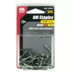 1/2" Graphite Metallic Steel Staple | KNGMS1550T
