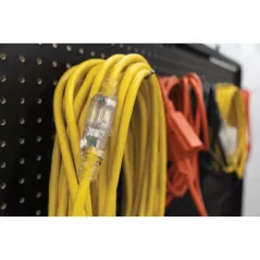 100' 12 ga Yellow Lighted End SJTW Extension Cord | KNGOC100123LT