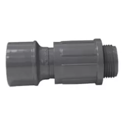 Gray PVC Valve Adapter 1 in. Slip x Male Valve Connector | 1336010