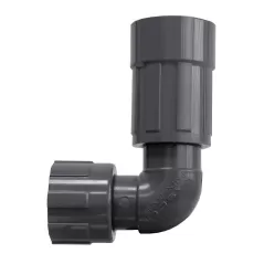 Gray PVC Elbow 3-7/8 in. L 1 in. Female Threaded x Male Valve Connector Manifold | 1212010