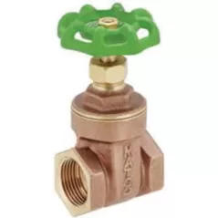 2" IPS 200 psi WOG 125 psi SWP Lead-Free Brass 514LF Series Gate Valve | MAT514T08XLF