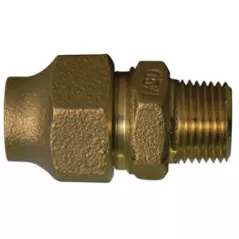1" x 3/4" Flare x MNPT Lead-Free Brass Straight Adapter | MCD74753131