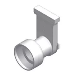 4" Plastic No Hub For T1400 Trench Drain End Outlet Cap | MIFT1400PE04