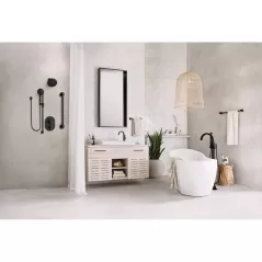 4-1/2" x 9-3/4" Plastic Matte Black Eco-Performance Handheld Shower | MON3670EPBL