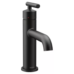 3/8" Compression 6" x 7-15/16" Metal Matte Black 1-Handle High Arc Bathroom Faucet | MON6145BL