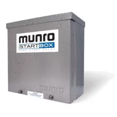 110 VAC 2-5 hp 60 Hz Blue Powder Coated Steel StartBox Standard Pump Start Relay