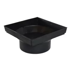 12" x 12" Square HIPS Black Low Profile Adapter | NDS1221