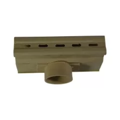 1-1/2" PVC Sand Schedule 40 For Micro Channel Drains PVC Schedule 40 Fittings Spigot Side Outlet | NDS8512