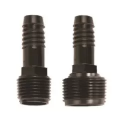 3/4" x 1/2" MIPT x Barb 80 psi Acetal FPA-Series For 1/2" Polyethylene Tubing Schedule 40 Pipe Flexee Pipe Adapter | NDSFPA0750