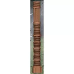 HDPE Nipple 1/2 in. MIPT 6 in. L Brown 7-In-1 Cut-Off | M471-005BR