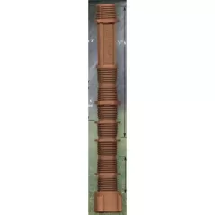 HDPE Nipple 3/4 in. MIPT 6 in. L Brown 7-In-1 Cut-Off | M471-007BR