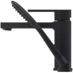 1/2" NPT 10-1/16" x 8-11/16" Metal Matte Black 1-Handle Roman Tub | PPFRT62DAB