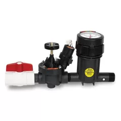 1" 0 - 150 psi 140 Mesh/100 Micron with Pressure Regulation Flow Indicating Basket Filter | RBXFLOW100PRB