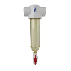 60 Mesh 1-1/2" Slip 150 psi 10 - 50 gpm White Polyester Screen Chemical-Resistant Spin Down Sediment Filter | RUS11260F