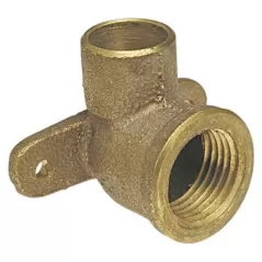 1" Solder Cup x FNPT Bronze 90 Degrees 70735 Series Drop Elbow | SFB90CFDE010