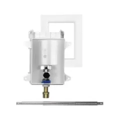 1/2" x 1/4" Sweat x Compression 5-3/4" x 3-1/2" x 7-1/4" ABS Frame Brass Valve Body Ice Maker Outlet Box | SIO696G1000MF