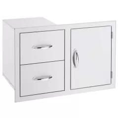 33" 304 Stainless Steel 2-Drawer and Access Door Combo | SUMSSDC233