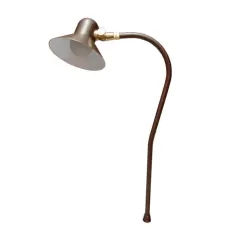 5.5" x 3.8" x 21" Weathered Brass Odyssey Series Area Light | UNISOLANL