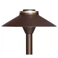 Alliance Lighting Area Light Hat, Aged Brass Frosted Lens 9" x 3.75" | AOLAL750