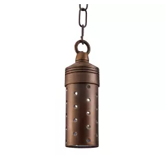 Alliance Lighting Hanging Light, 4W To 8W 2700 To 4000K 200 Lumens Ceramic Bi-Pin Integrated LED With Bluetooth Controlled LED Module, Aged Brass Cast Brass | HL200-BT