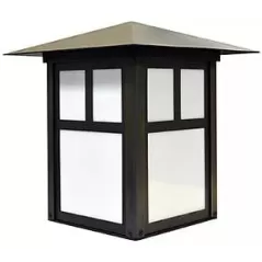 Alliance Outdoor Lighting Post Light, 4W 2900K 250 Lumens Warm White Ceramic Bi-Pin MR-16 LED Aged Solid Brass POST100 Series | AOLPOST100LED4W