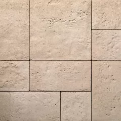Belgard Natural Stone Modular Paver, 1-3/16", Blanco Travertino | 10071301