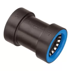 1" Push Black/Blue ABS Coupling | BLK37676
