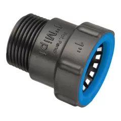1" Push x MPT Black/Blue ABS Adapter | BLK37678