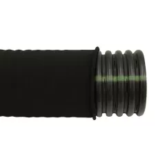 3.3" x 25' HDPE Black Perforated Single Wall Pipe | DPE330125
