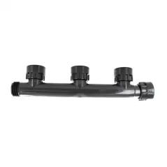 1" Swivel x MIPT x Swivel Gray For (3) Sprinkler Valves Manifold Tee | DUR3010103
