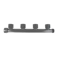 1" Swivel x MIPT x Swivel Gray For (4) Sprinkler Valves Manifold Tee | DUR3010104
