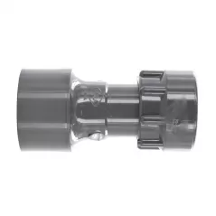 1" Slip x Swivel Gray PVC For 1" or 1-1/4" PVC Pipes Manifold Coupling | DUR329011