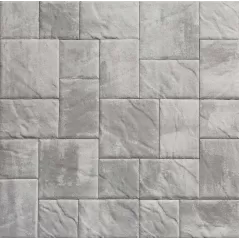Pewter Blend Random Smooth 3-Piece Bristol Stone II with ColorTech Paver | EPH27CTBRIS2SP16