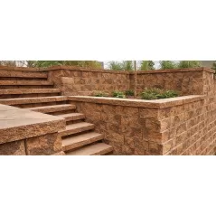 6" x 17-3/4" x 12" Rectangular Graphite Free-Standing Sterling Legacy Retaining Wall | BEL16203101